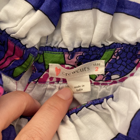 Girl’s J Crew Crewcuts Woodland Creature Dress deer giraffe 2t - Picture 2 of 5